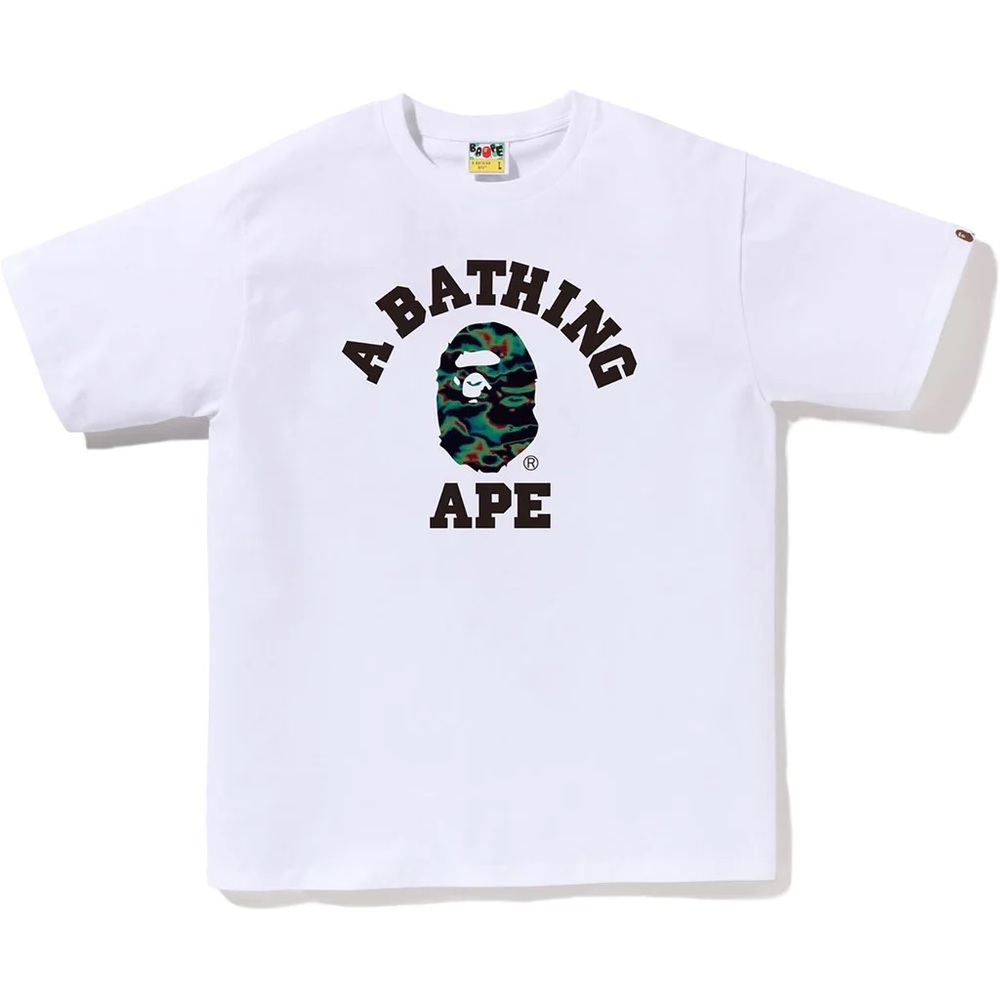 BAPE THERMOGRAPHY COLLEGE TEE MENS - M